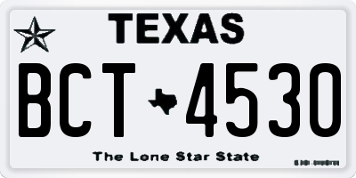 TX license plate BCT4530