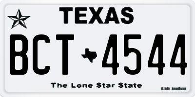 TX license plate BCT4544