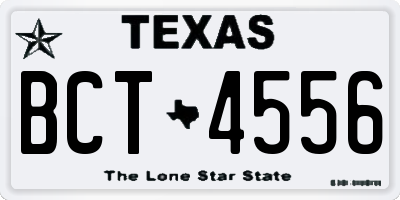 TX license plate BCT4556
