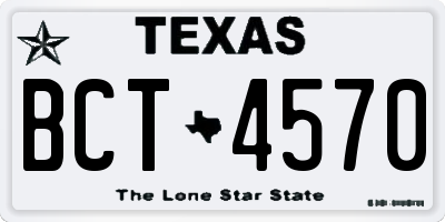 TX license plate BCT4570