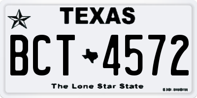TX license plate BCT4572