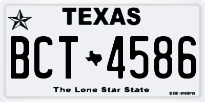 TX license plate BCT4586
