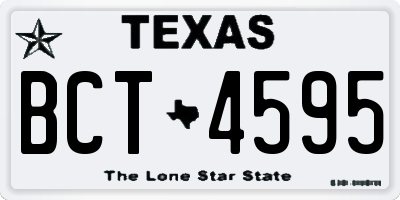 TX license plate BCT4595