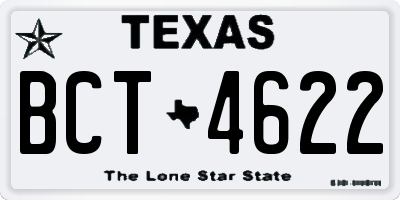 TX license plate BCT4622