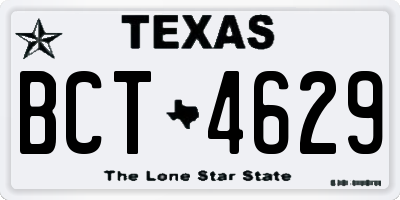 TX license plate BCT4629