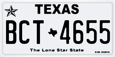TX license plate BCT4655