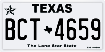 TX license plate BCT4659