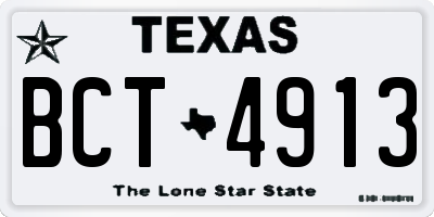 TX license plate BCT4913