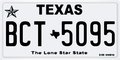 TX license plate BCT5095