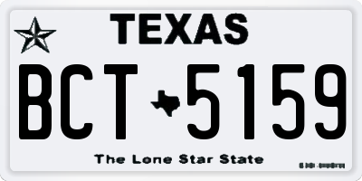 TX license plate BCT5159