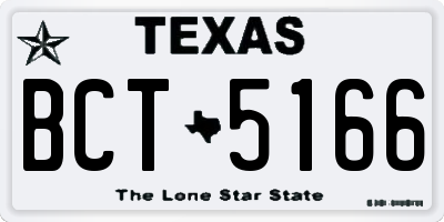 TX license plate BCT5166