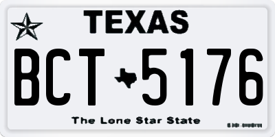 TX license plate BCT5176