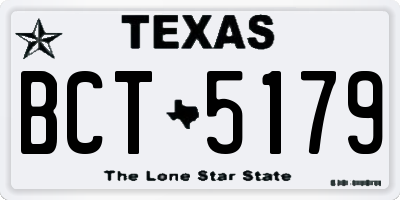TX license plate BCT5179