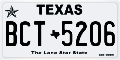 TX license plate BCT5206