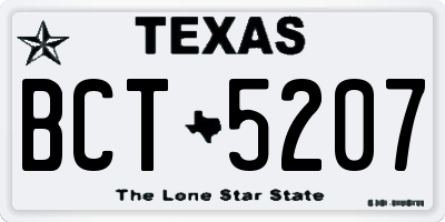 TX license plate BCT5207
