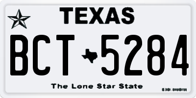 TX license plate BCT5284