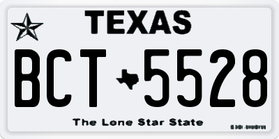 TX license plate BCT5528