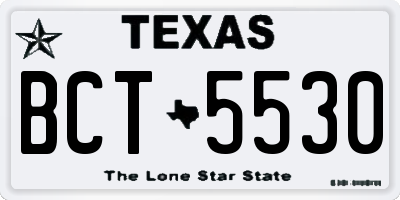 TX license plate BCT5530