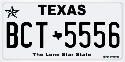 TX license plate BCT5556
