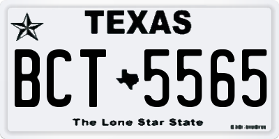 TX license plate BCT5565