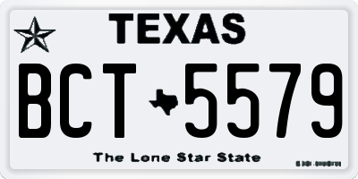 TX license plate BCT5579