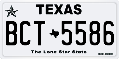 TX license plate BCT5586