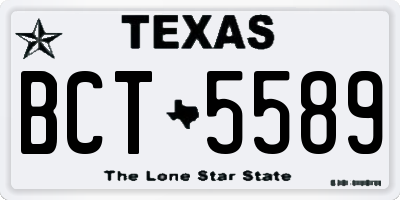 TX license plate BCT5589