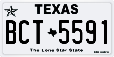 TX license plate BCT5591