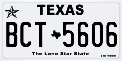 TX license plate BCT5606