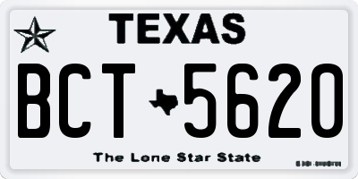 TX license plate BCT5620