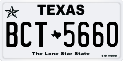 TX license plate BCT5660