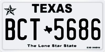TX license plate BCT5686