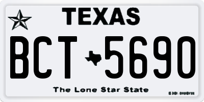 TX license plate BCT5690
