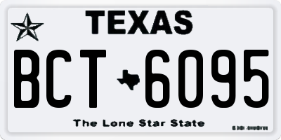 TX license plate BCT6095