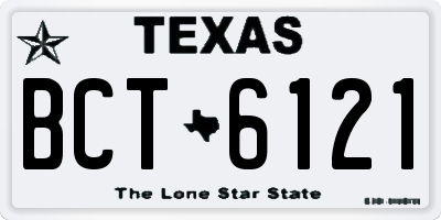 TX license plate BCT6121