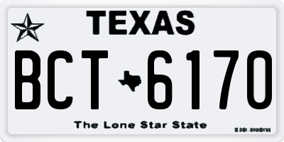 TX license plate BCT6170
