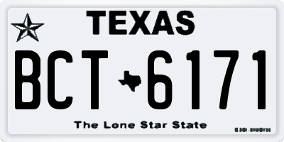 TX license plate BCT6171