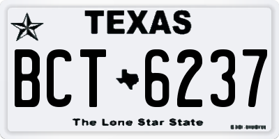 TX license plate BCT6237