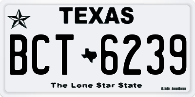 TX license plate BCT6239