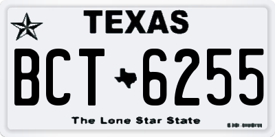 TX license plate BCT6255