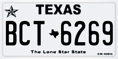 TX license plate BCT6269