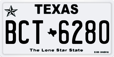 TX license plate BCT6280