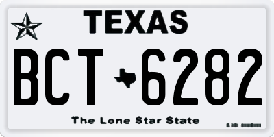 TX license plate BCT6282