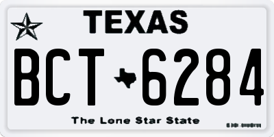 TX license plate BCT6284