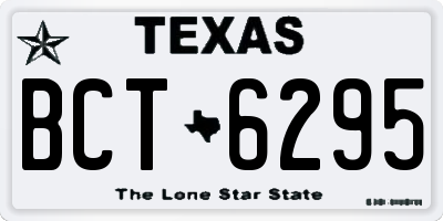 TX license plate BCT6295