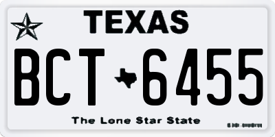 TX license plate BCT6455