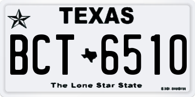 TX license plate BCT6510