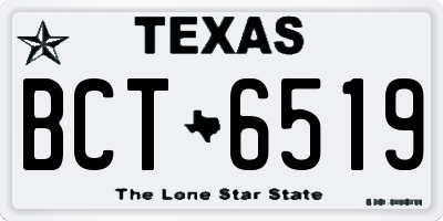 TX license plate BCT6519