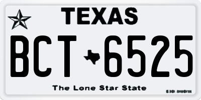 TX license plate BCT6525