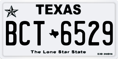 TX license plate BCT6529
